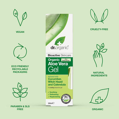 Dr Organic Aloe Vera Cucumber Gel 200ml