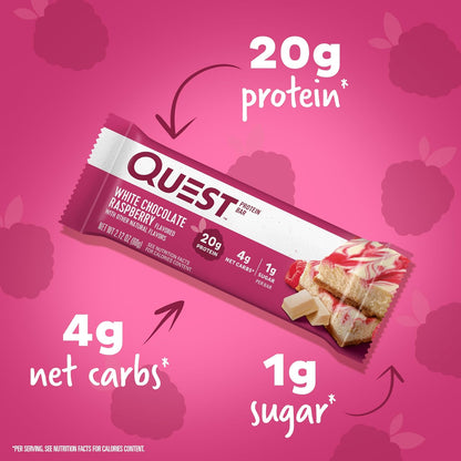 Quest Nutrition Apple Pie Protein Bar, 20g Protein, 4g Net Carbs, 2g Sugar, Gluten Free, Keto Friendly, 12 Count