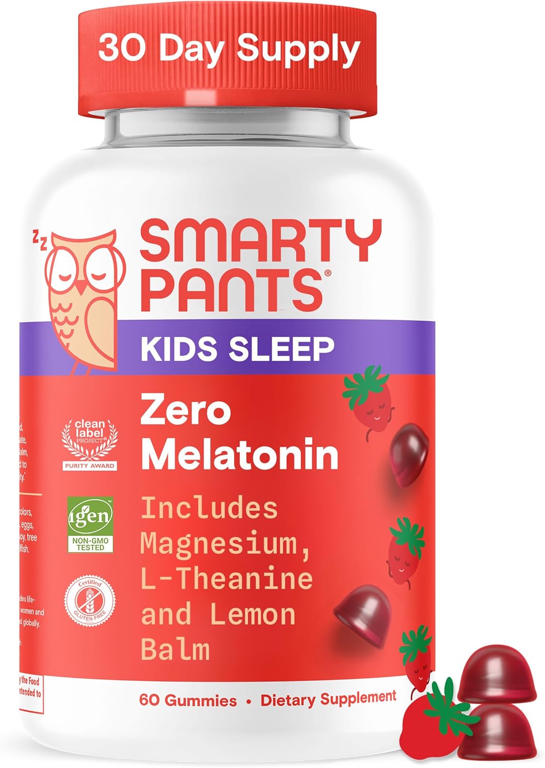 SmartyPants Kids Multivitamin & Immunity Gummies: Vitamins C, D, B6, B12, A, and Zinc for Immune Support, Biotin, Iodine, Gluten Free, Two Fruit Flavors, 60 Count (30 Day Supply)