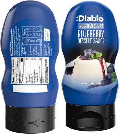 Diablo Dessert Sauce | No Added Sugar | Gluten Free | Diabetic Friendly | Hamper Available - Perfect for Gifting | 355g