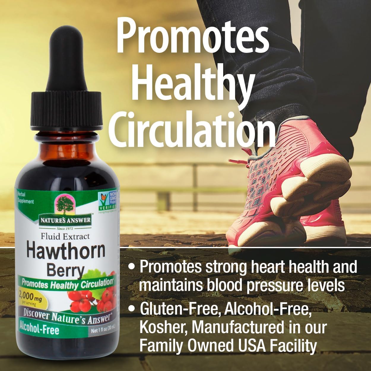 Nature's Answer Alcohol-Free Hawthorne Extract, 1-Fluid Ounce