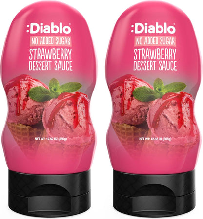 Diablo Dessert Sauce | No Added Sugar | Gluten Free | Diabetic Friendly | Hamper Available - Perfect for Gifting | 355g