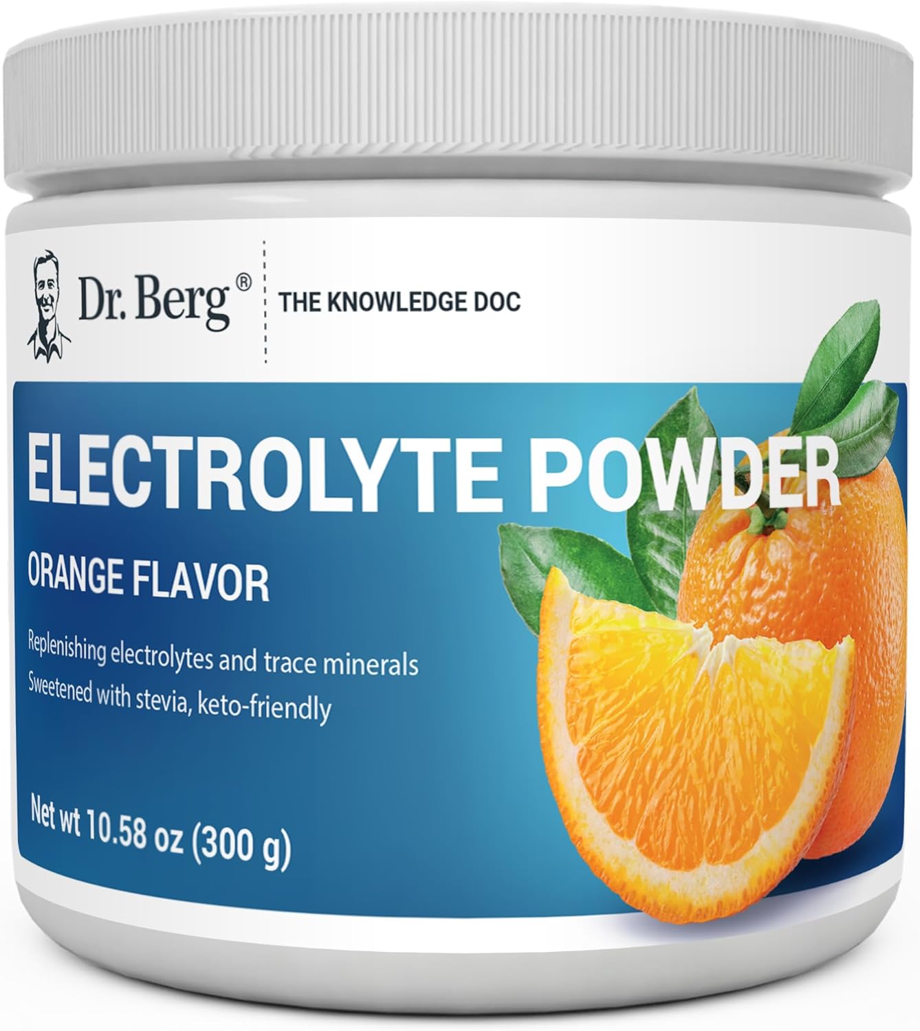 Dr. Berg Zero Sugar Hydration Keto Electrolyte Powder - Enhanced w/ 1000 mg of Potassium & Real Pink Himalayan Salt (NOT Table Salt) - Lemonade Flavor Hydration Drink Mix Supplement - 100 Servings