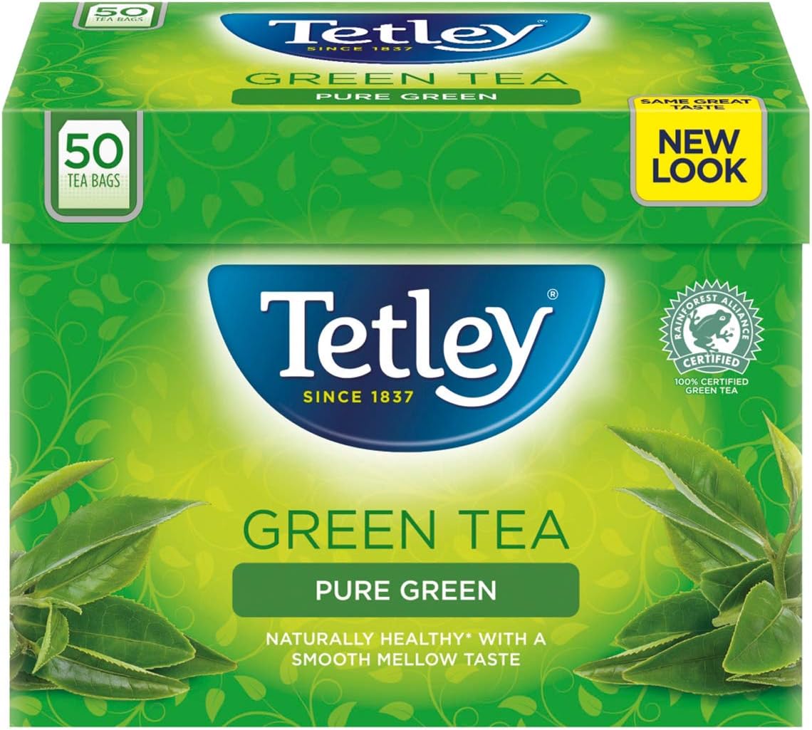 Tetley Super Green Matcha 20 Tea Bags Per Box (4 Boxes)