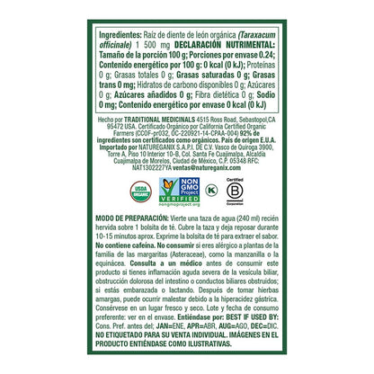 Roasted Dandelion Root Tea - 16 Count - Pack of 1, 0.85 oz