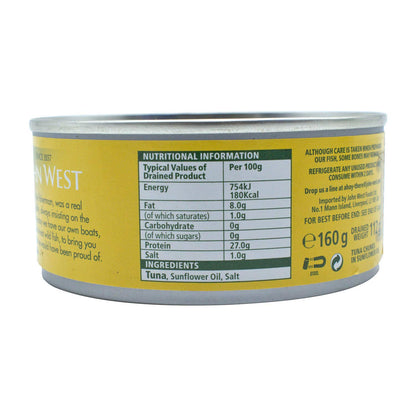 John West Tuna Chunks In Sunflower Oil, 145g