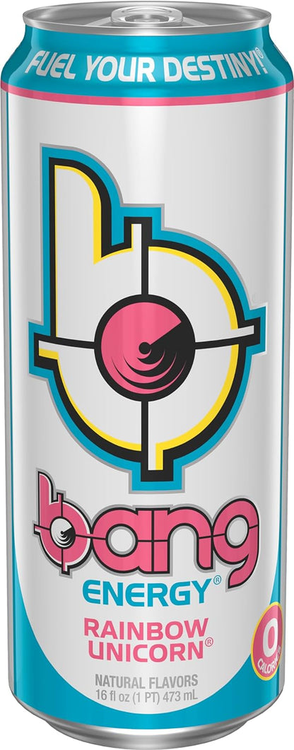 Bang Energy Nectarine Blueberry, Sugar-Free Energy Drink , 16-Ounce.