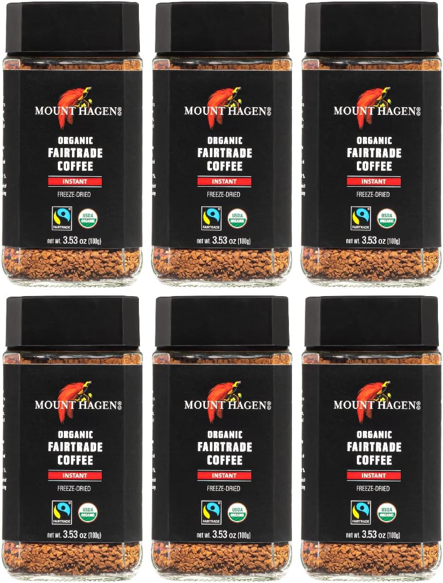 Mount Hagen Organic Freeze Dried Instant Ground Coffee (3.53oz)