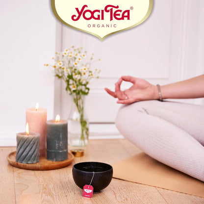 Yogi Tea, Berry Vanilla, Organic Herbal Tea, Naturally Caffeine Free, Blend of Red Berries, Vanilla and Elderflower, 6 Packs x 17 Tea Bags (102 Teabags Total)