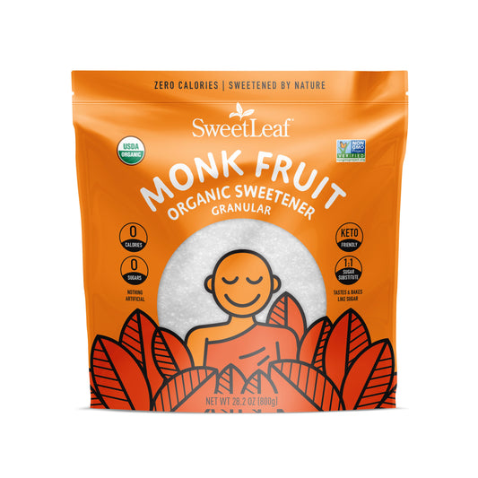 Sweatleaf Granular Monk Fruit Sweetener Bag, 240 grams