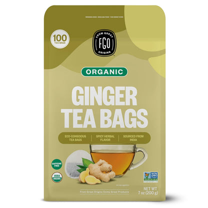 FGO Organic Milk Thistle Tea, 100 Count, Eco-Conscious Herbal Tea Bags, Resealable Bag, Caffeine Free, Packaging May Vary (Pack of 1)
