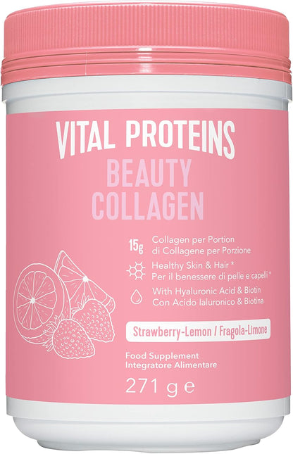 Vital Proteins Beauty Collagen Peptides Powder Strawberry Lemon 271g