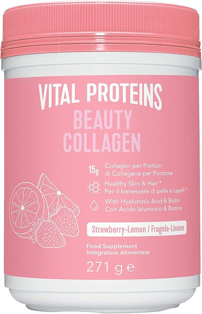 Vital Proteins Beauty Collagen Peptides Powder Strawberry Lemon 271g