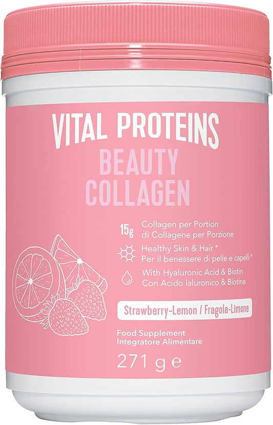 Vital Proteins Beauty Collagen Peptides Powder Strawberry Lemon 271g