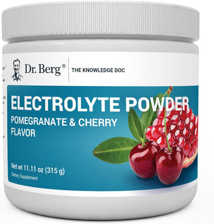 Dr. Berg Zero Sugar Hydration Keto Electrolyte Powder - Enhanced w/ 1000 mg of Potassium & Real Pink Himalayan Salt (NOT Table Salt) - Lemonade Flavor Hydration Drink Mix Supplement - 100 Servings