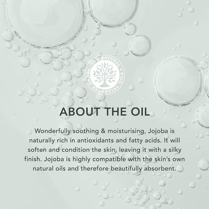 Tisserand Organic Pure Essential Oil - Moisturising and Softening - Facial and Body Massage - Rich in Antioxidants - Jojoba - 3.38 oz
