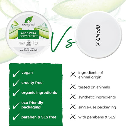 Dr.organic Body Butter Aloe Vera, 200 ml