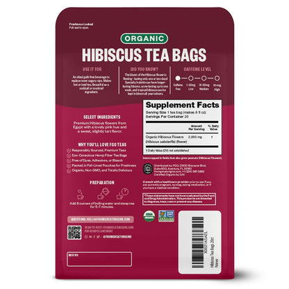 FGO Organic White Tea, Eco-Conscious Tea Bags, Packaging May Vary, 100 Count (Pack of 1)