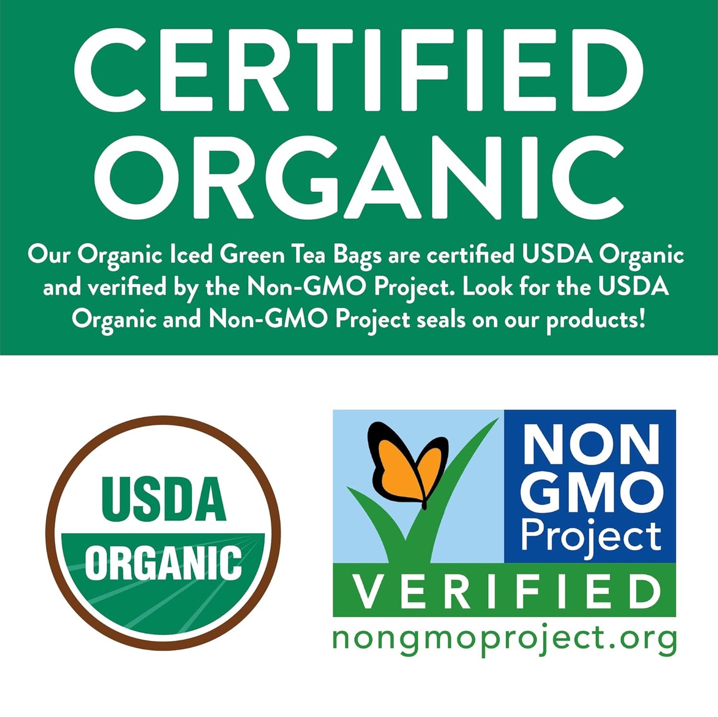 FGO Organic Nettle Leaf Tea, 100 Count, Eco-Conscious Tea Bags, Caffeine Free, Resealable Bag, Packaging May Vary (Pack of 1)