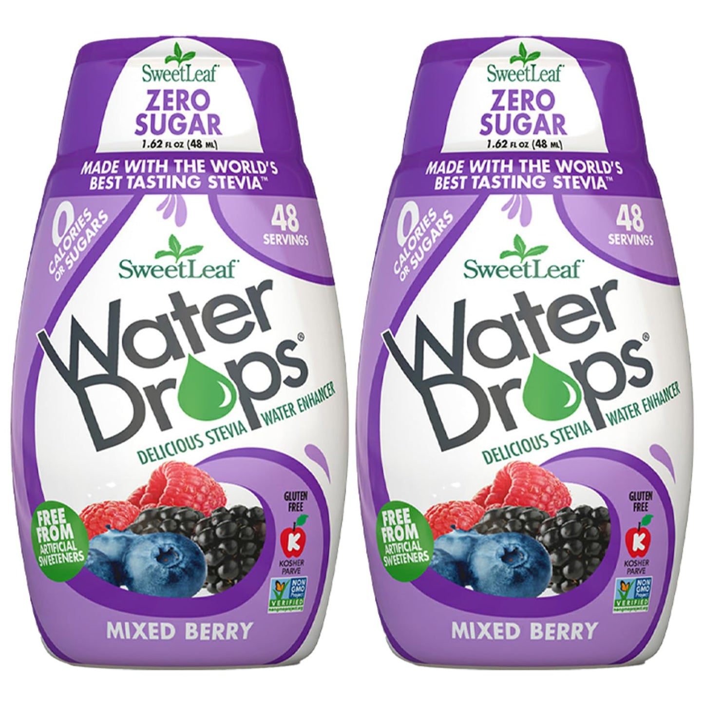 SweetLeaf Stevia Water Drops - Water Enhancer Variety Pack, Sugar Free Stevia Water Flavoring Drops, Lemon Lime, Raspberry Lemonade, and 4 More Refreshing Flavors, 1.62 Oz Ea (Pack of 6)