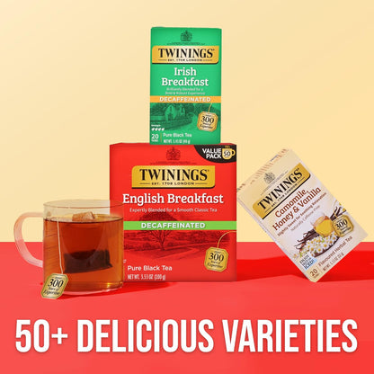 Twinings Wild Berries Herbal Tea Individually Wrapped Bags, 20 Count (Pack of 1), Full-Flavoured, Naturally Caffeine-Free, Enjoy Hot or Iced, 20 Teabags