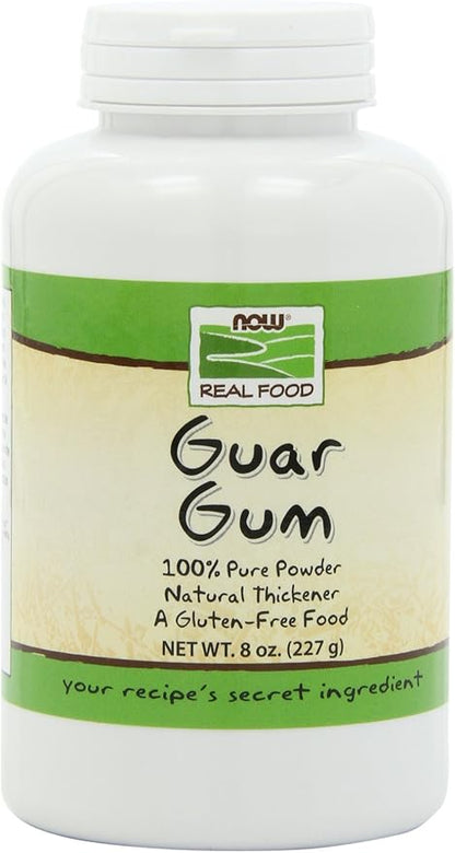 NOW Foods, Guar Gum Powder, 100% Pure Powder, Natural Thickener, Gluten-Free, 8-Ounce