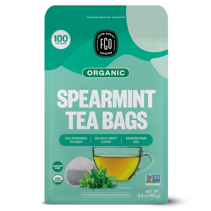 FGO Organic Milk Thistle Tea, 100 Count, Eco-Conscious Herbal Tea Bags, Resealable Bag, Caffeine Free, Packaging May Vary (Pack of 1)