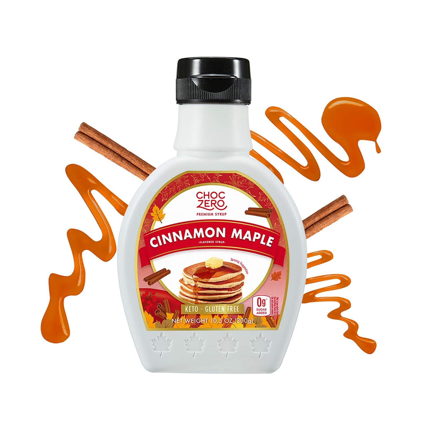 ChocZero Sugar Free Maple Syrup, No Sugar Alcohols, Keto, Low Carb, High Fiber, 10.5 oz Bottle