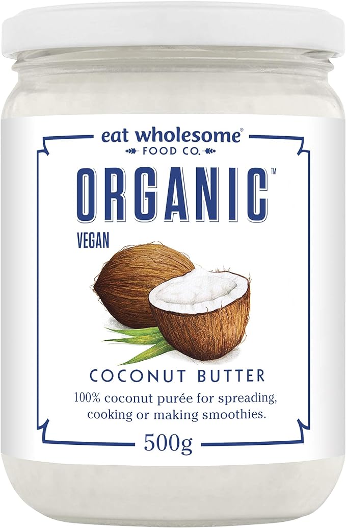 Eat Wholesome Organic Creamed Coconut Butter, 500 g, 100% Coconut Purée for Spreading, Cooking & Making Smoothies