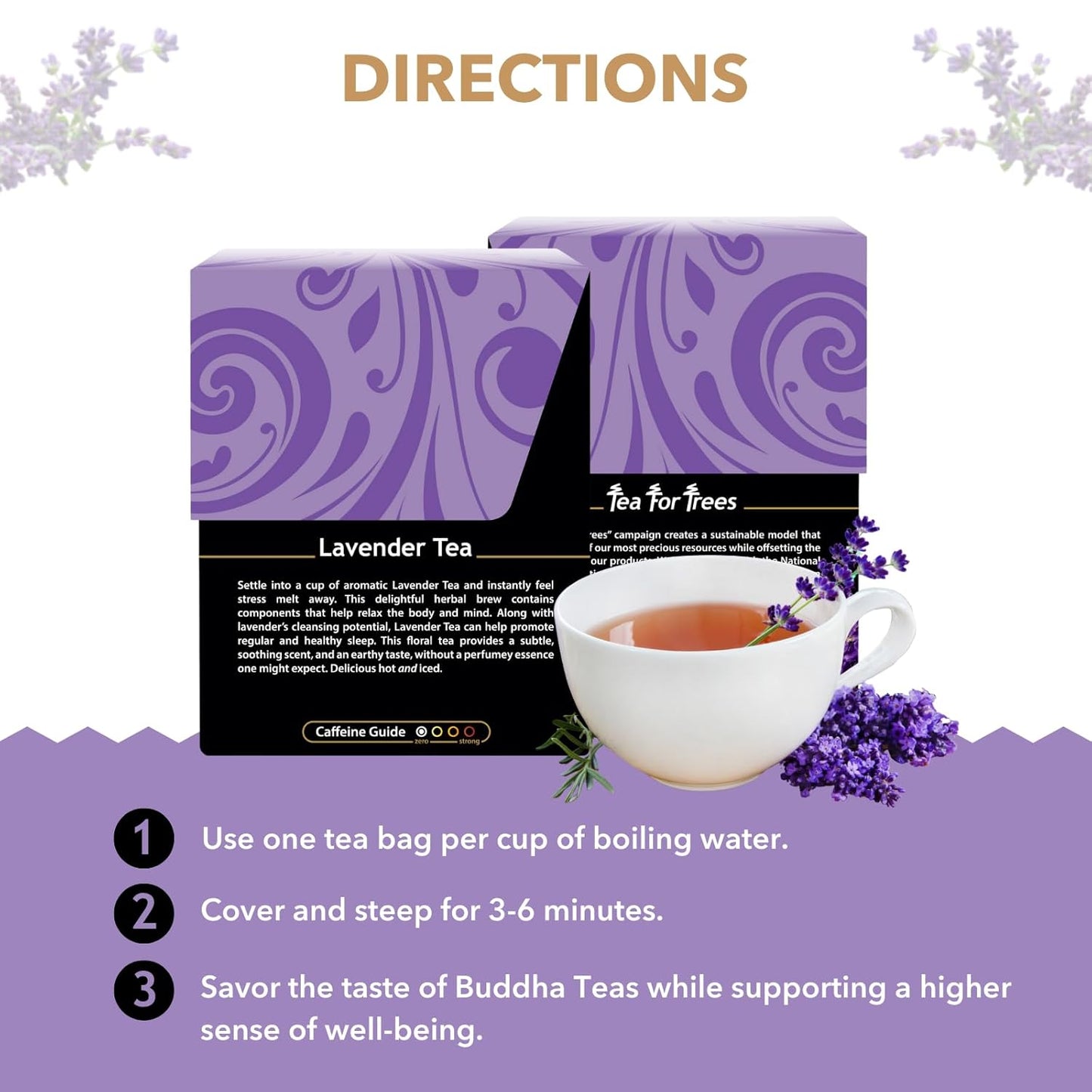 Buddha Teas - Chaga Tea - Organic Herbal Tea - For Cognitive Balance & Overall Health - With Chaga Mushroom, Antioxidants & B Vitamins - Caffeine Free - OU Kosher - 18 Tea Bags (Pack of 1)