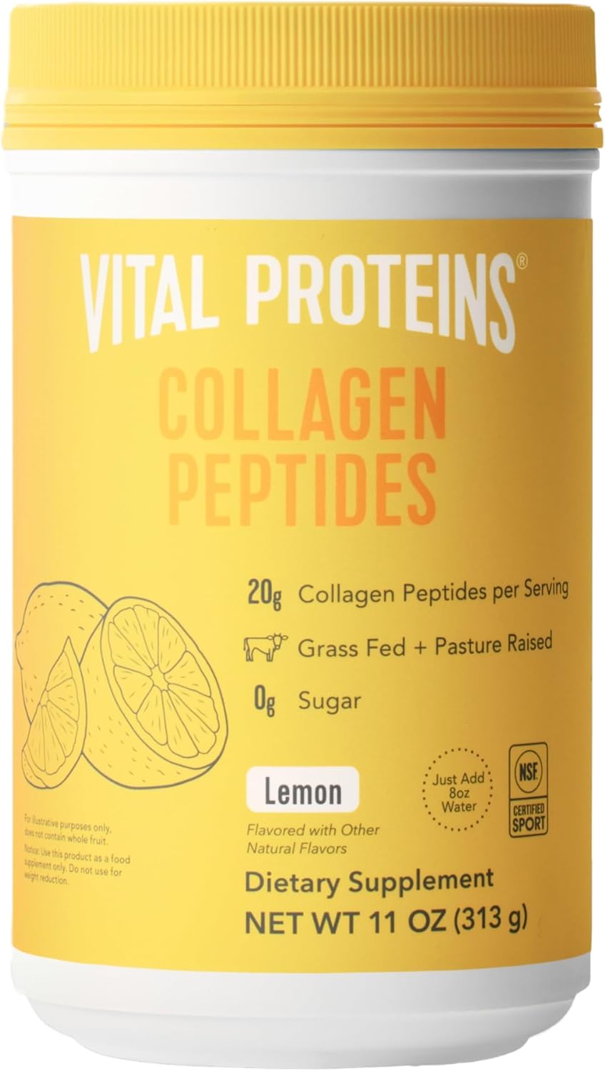 Vital Proteins Collagen Peptides Powder - Grass Fed Collagen Peptides for Hair, Nail, Skin, Bone & Joint Health, Vanilla, 23.2 Ounces