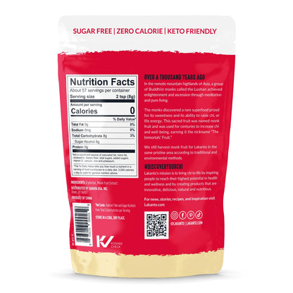 Lakanto Powdered Monk Fruit Sweetener with Erythritol - Powdered Sugar Substitute, Zero Calorie, Keto Diet Friendly, Zero Net Carbs, Baking, Extract, Sugar Replacement
