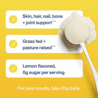 Vital Proteins Collagen Peptides Powder - Grass Fed Collagen Peptides for Hair, Nail, Skin, Bone & Joint Health, Vanilla, 23.2 Ounces