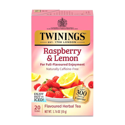 Twinings Mango & Pineapple Herbal Tea Individually Wrapped Bags, 20 Count (Pack of 6), Naturally Caffeine-Free, Enjoy Hot or Iced, 120 Teabags