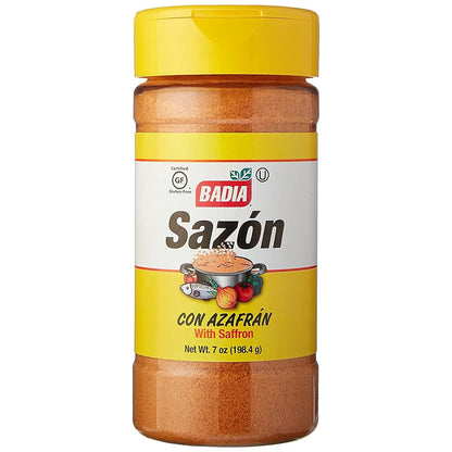 7 oz Jar Sazon with Saffron con azafran Paella Seasoning Kosher