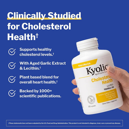 Wakunaga Kyolic Aged Garlic Extract Cholesterol Formula 104 -300 Capsules