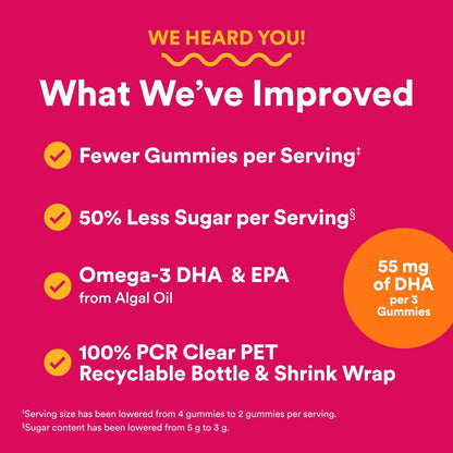 SmartyPants Women's Multivitamin Gummies: Omega 3 Fish Oil (EPA/DHA), Methylfolate, CoQ10, Vitamin D3, C, Vitamin B12, B6, A, K & Zinc, Inositol, Gluten Free, 180 Count (30 Day Supply)