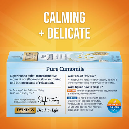 Twinings Wild Berries Herbal Tea Individually Wrapped Bags, 20 Count (Pack of 1), Full-Flavoured, Naturally Caffeine-Free, Enjoy Hot or Iced, 20 Teabags