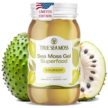 TrueSeaMoss Sea Moss Gel – Made in USA – Wildcrafted Seamoss, Fresh Fruits & Sea Vegetables – Cherry, Pack of 1 (Labels May Vary)
