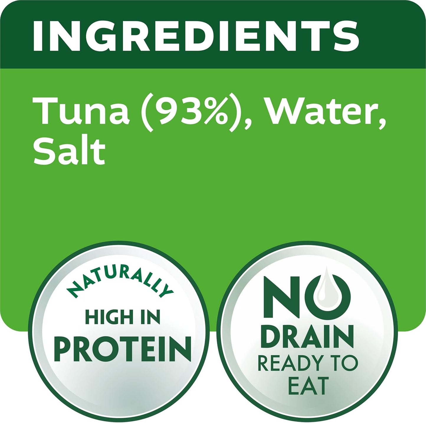 John West No Drain Fridge Pot Tuna Steak with a Little Sunflower Oil 3 X 110 g. Natural high in Protein