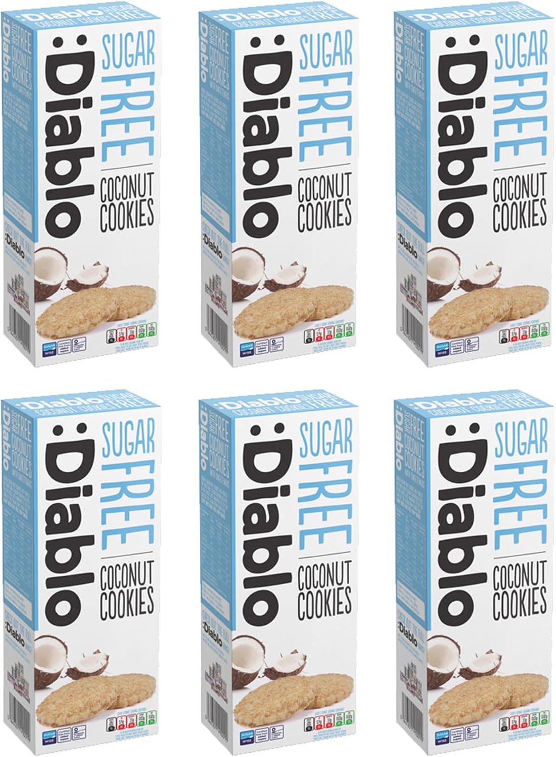 Diablo No Added Sugar Digestive Cookies – Low Sugar Snacks, Cookies Biscuits for All, Sweetened with Maltitol, Ideal for Gifting, Festive Hampers, Holiday Events & Special Occasions – 150g Pack of 1