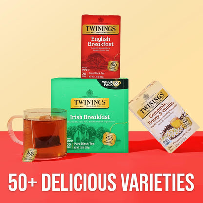 Twinings Wild Berries Herbal Tea Individually Wrapped Bags, 20 Count (Pack of 1), Full-Flavoured, Naturally Caffeine-Free, Enjoy Hot or Iced, 20 Teabags