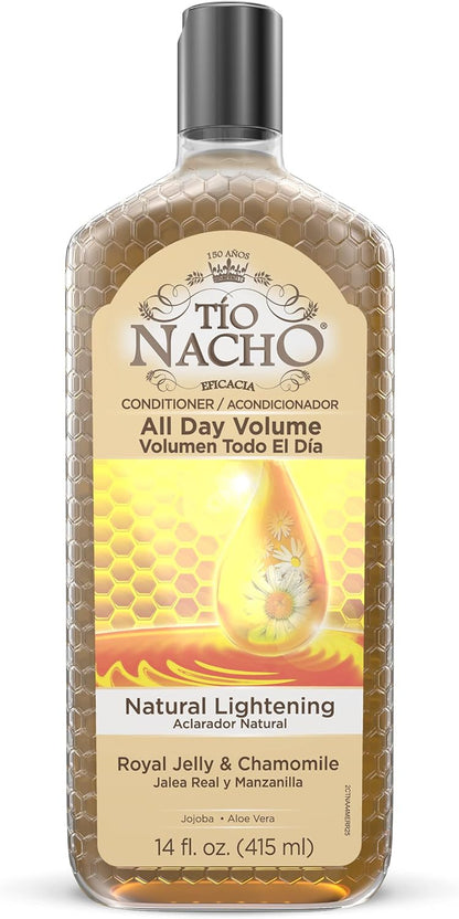 Tio Nacho Natural Lightening and Volumizing Shampoo with Royal Jelly and Chamomile, 14 Ounces