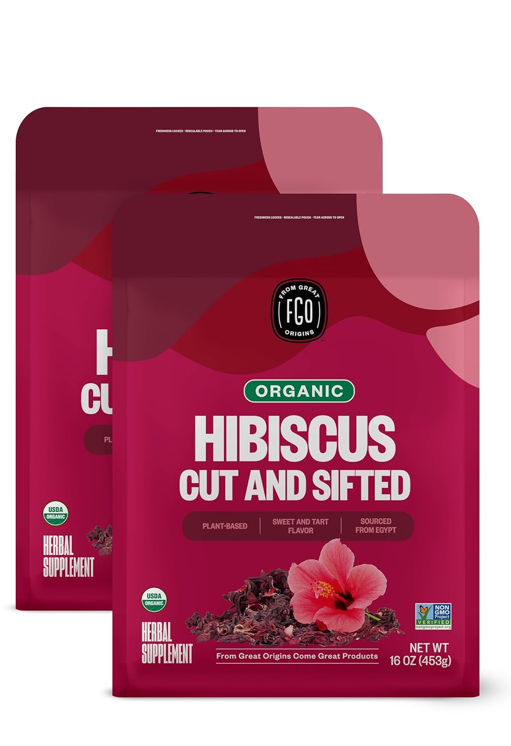 FGO Organic Milk Thistle Tea, 100 Count, Eco-Conscious Herbal Tea Bags, Resealable Bag, Caffeine Free, Packaging May Vary (Pack of 1)