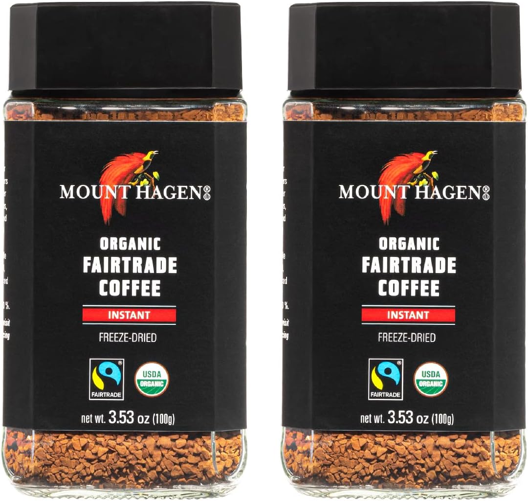 Mount Hagen Organic Freeze Dried Instant Ground Coffee (3.53oz)