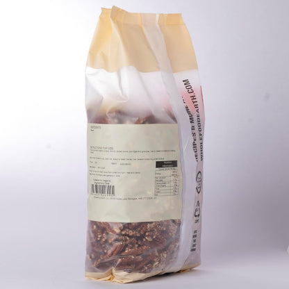 Wholefood Earth Pecan Halves 1kg - Premium Buttery Flavour | Rich in Healthy Fats & Minerals | No Salt | Vegan | Stock & Bite