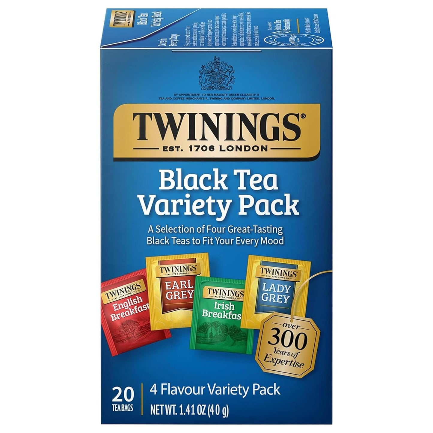 Twinings Mango & Pineapple Herbal Tea Individually Wrapped Bags, 20 Count (Pack of 6), Naturally Caffeine-Free, Enjoy Hot or Iced, 120 Teabags