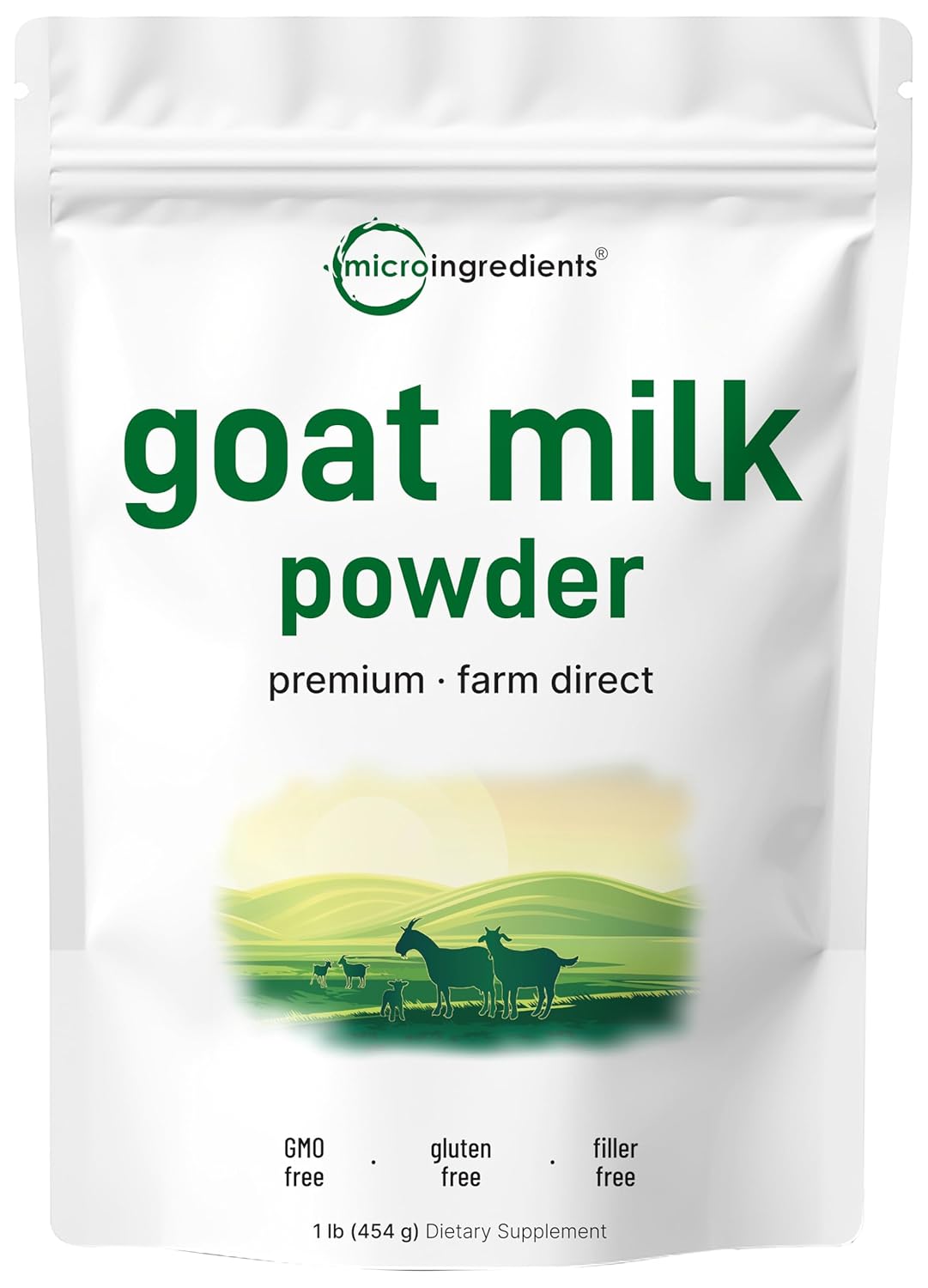 Micro Ingredients Goat Milk Powder,| Grass-Fed Australian Source | Pure, Easily Digested Formula | High in Protein, Calcium & Probiotics | Non-GMO, Gluten-Free, Pet Friendly
