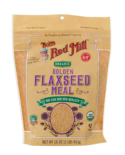 Bob's Red Mill Organic Golden Flaxseed Meal, 16oz (Pack of 1) - Non GMO, Vegan, Paleo Friendly, Keto Friendly, Kosher