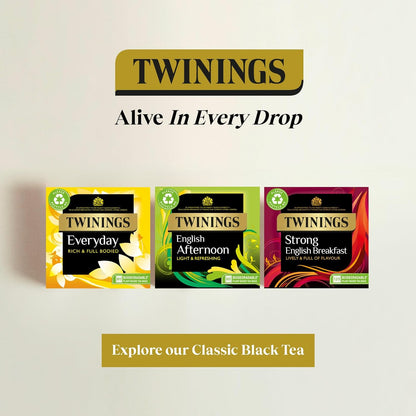 Twinings English Breakfast Decaf Tea | Golden, Well Rounded & Full Bodied Decaffeinated Black Tea | 40 Biodegradable Tea Bags